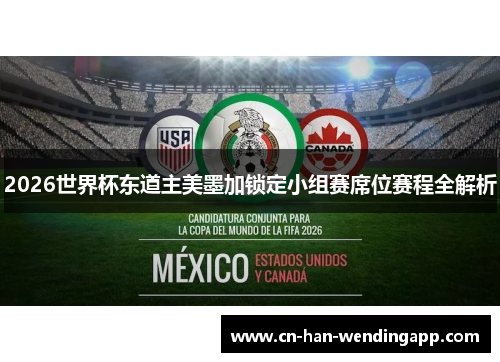 2026世界杯东道主美墨加锁定小组赛席位赛程全解析